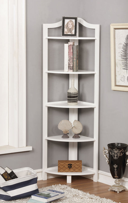 Alyssa White Ladder Shelf - Premium Bookcase from FOA East - Just $140.40! Shop now at Furniture Wholesale Plus  We are the best furniture store in Nashville, Hendersonville, Goodlettsville, Madison, Antioch, Mount Juliet, Lebanon, Gallatin, Springfield, Murfreesboro, Franklin, Brentwood