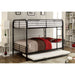 BROCKET Black Metal Full/Full Bunk Bed - Premium Bunk Bed from FOA East - Just $655.20! Shop now at Furniture Wholesale Plus  We are the best furniture store in Nashville, Hendersonville, Goodlettsville, Madison, Antioch, Mount Juliet, Lebanon, Gallatin, Springfield, Murfreesboro, Franklin, Brentwood