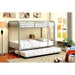 RAINBOW Silver Metal Twin/Twin Bunk Bed - Premium Bunk Bed from FOA East - Just $466.05! Shop now at Furniture Wholesale Plus  We are the best furniture store in Nashville, Hendersonville, Goodlettsville, Madison, Antioch, Mount Juliet, Lebanon, Gallatin, Springfield, Murfreesboro, Franklin, Brentwood