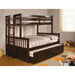 University I Dark Walnut Twin/Full Bunk Bed + Trundle - Premium Bunk Bed w/ Trundle from FOA East - Just $1195.35! Shop now at Furniture Wholesale Plus  We are the best furniture store in Nashville, Hendersonville, Goodlettsville, Madison, Antioch, Mount Juliet, Lebanon, Gallatin, Springfield, Murfreesboro, Franklin, Brentwood
