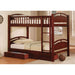 California I Cherry Twin/Twin Bunk Bed w/ 2 Drawers - Premium Bunk Bed from FOA East - Just $702! Shop now at Furniture Wholesale Plus  We are the best furniture store in Nashville, Hendersonville, Goodlettsville, Madison, Antioch, Mount Juliet, Lebanon, Gallatin, Springfield, Murfreesboro, Franklin, Brentwood