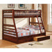 California II Cherry Twin/Full Bunk Bed w/ 2 Drawers - Premium Bunk Bed from FOA East - Just $727.35! Shop now at Furniture Wholesale Plus  We are the best furniture store in Nashville, Hendersonville, Goodlettsville, Madison, Antioch, Mount Juliet, Lebanon, Gallatin, Springfield, Murfreesboro, Franklin, Brentwood