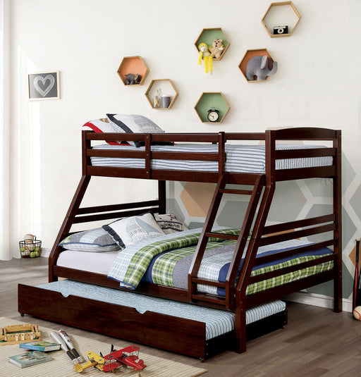 Elaine Wire-Brushed Warm Gray Twin/ Full Bunk Bed - Premium Bunk Bed from FOA East - Just $678.60! Shop now at Furniture Wholesale Plus  We are the best furniture store in Nashville, Hendersonville, Goodlettsville, Madison, Antioch, Mount Juliet, Lebanon, Gallatin, Springfield, Murfreesboro, Franklin, Brentwood