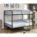 CLEMENT Black Metal Full/Full Bunk Bed - Premium Bunk Bed from FOA East - Just $631.80! Shop now at Furniture Wholesale Plus  We are the best furniture store in Nashville, Hendersonville, Goodlettsville, Madison, Antioch, Mount Juliet, Lebanon, Gallatin, Springfield, Murfreesboro, Franklin, Brentwood