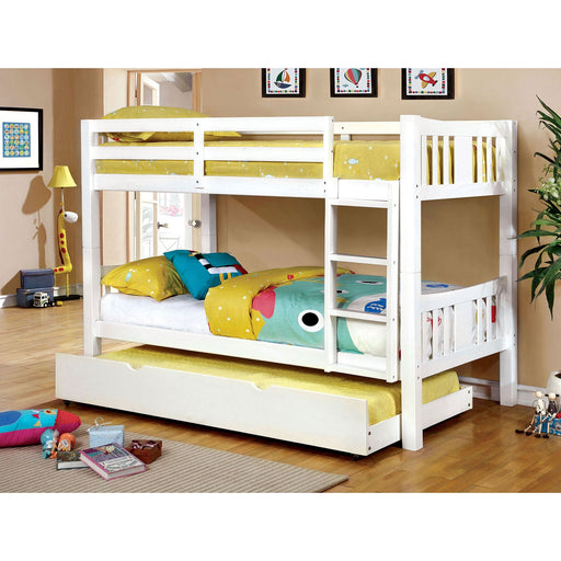 CAMERON Twin/Twin Bunk Bed - Premium Bunk Bed from FOA East - Just $585! Shop now at Furniture Wholesale Plus  We are the best furniture store in Nashville, Hendersonville, Goodlettsville, Madison, Antioch, Mount Juliet, Lebanon, Gallatin, Springfield, Murfreesboro, Franklin, Brentwood