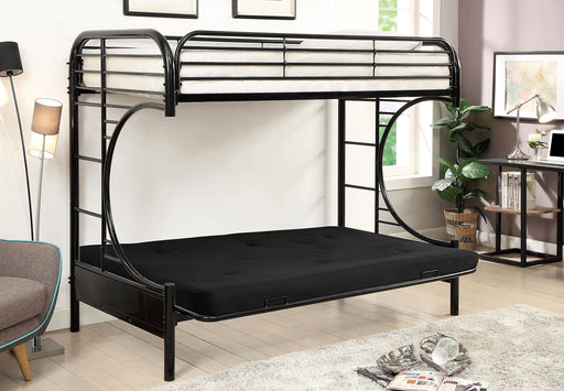 Alanna Black Metal Bunk Bed - Premium Bunk Bed from FOA East - Just $444.60! Shop now at Furniture Wholesale Plus  We are the best furniture store in Nashville, Hendersonville, Goodlettsville, Madison, Antioch, Mount Juliet, Lebanon, Gallatin, Springfield, Murfreesboro, Franklin, Brentwood