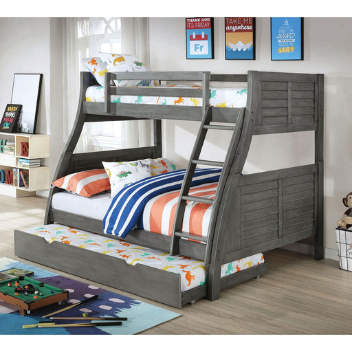 HOOPLE Bunk Bed W/ Trundle - Premium Bunk Bed from FOA East - Just $1029.60! Shop now at Furniture Wholesale Plus  We are the best furniture store in Nashville, Hendersonville, Goodlettsville, Madison, Antioch, Mount Juliet, Lebanon, Gallatin, Springfield, Murfreesboro, Franklin, Brentwood