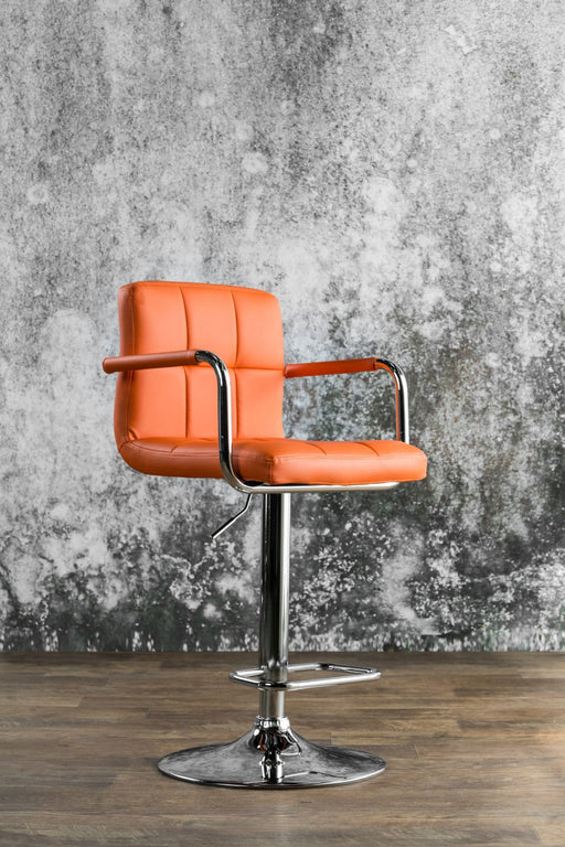 Corfu Orange Bar Stool - Premium Barstool from FOA East - Just $163.80! Shop now at Furniture Wholesale Plus  We are the best furniture store in Nashville, Hendersonville, Goodlettsville, Madison, Antioch, Mount Juliet, Lebanon, Gallatin, Springfield, Murfreesboro, Franklin, Brentwood