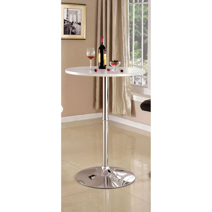 NESSA White Bar Table - Premium Bar Table from FOA East - Just $234! Shop now at Furniture Wholesale Plus  We are the best furniture store in Nashville, Hendersonville, Goodlettsville, Madison, Antioch, Mount Juliet, Lebanon, Gallatin, Springfield, Murfreesboro, Franklin, Brentwood