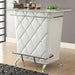 Fuero White/Chrome Bar Table (K/D) - Premium Bar Table from FOA East - Just $540.15! Shop now at Furniture Wholesale Plus  We are the best furniture store in Nashville, Hendersonville, Goodlettsville, Madison, Antioch, Mount Juliet, Lebanon, Gallatin, Springfield, Murfreesboro, Franklin, Brentwood