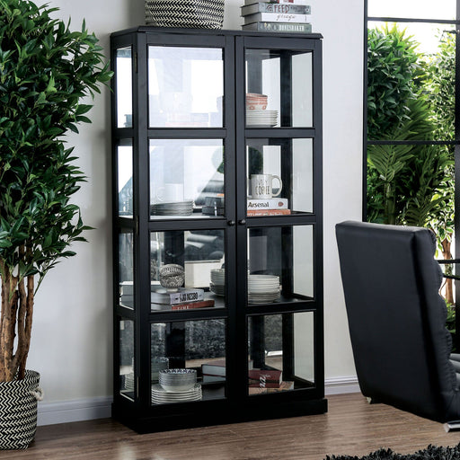 Vilas Black Curio Cabinet - Premium Curio from FOA East - Just $655.20! Shop now at Furniture Wholesale Plus (Nashville,TN)  We are the best furniture store in Nashville, Hendersonville, Goodlettsville, Madison, Antioch, Mount Juliet, Lebanon, Gallatin, Springfield, Murfreesboro, Franklin, Brentwood