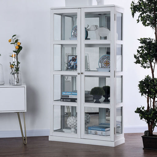 Vilas White Curio Cabinet - Premium Curio from FOA East - Just $655.20! Shop now at Furniture Wholesale Plus  We are the best furniture store in Nashville, Hendersonville, Goodlettsville, Madison, Antioch, Mount Juliet, Lebanon, Gallatin, Springfield, Murfreesboro, Franklin, Brentwood