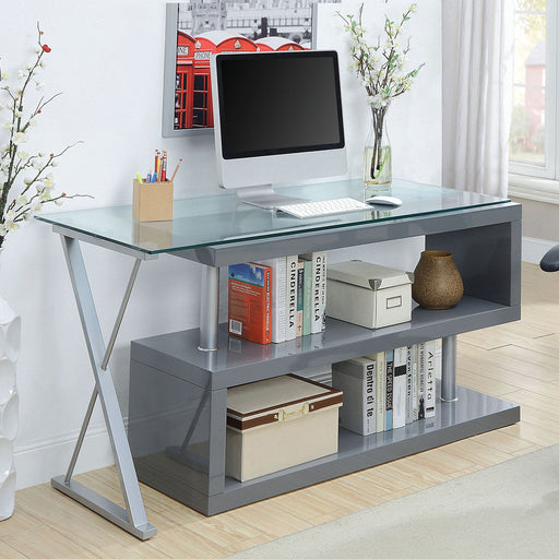 Acke Gray Desk - Premium Desk from FOA East - Just $772.20! Shop now at Furniture Wholesale Plus  We are the best furniture store in Nashville, Hendersonville, Goodlettsville, Madison, Antioch, Mount Juliet, Lebanon, Gallatin, Springfield, Murfreesboro, Franklin, Brentwood