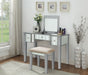 Joyce Silver Vanity w/ Stool - Premium Vanity from FOA East - Just $795.60! Shop now at Furniture Wholesale Plus  We are the best furniture store in Nashville, Hendersonville, Goodlettsville, Madison, Antioch, Mount Juliet, Lebanon, Gallatin, Springfield, Murfreesboro, Franklin, Brentwood