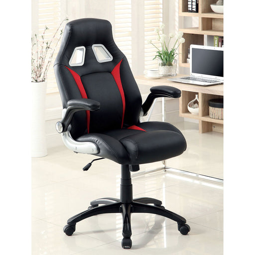 Argon Black/Silver/Red Office Chair - Premium Office Chair from FOA East - Just $234! Shop now at Furniture Wholesale Plus  We are the best furniture store in Nashville, Hendersonville, Goodlettsville, Madison, Antioch, Mount Juliet, Lebanon, Gallatin, Springfield, Murfreesboro, Franklin, Brentwood