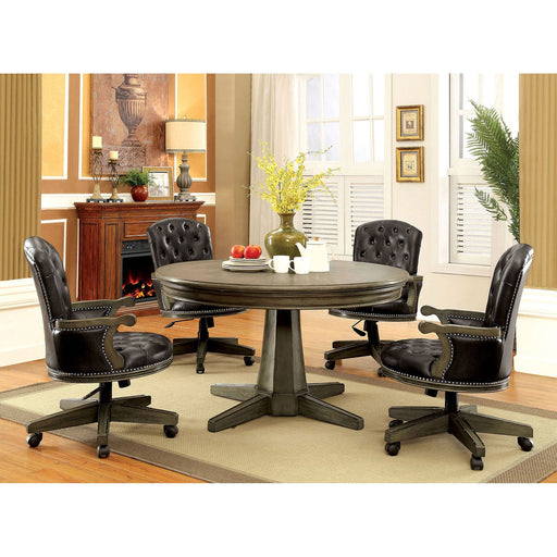 YELENA Gray Game Table - Premium Game Table from FOA East - Just $1591.20! Shop now at Furniture Wholesale Plus  We are the best furniture store in Nashville, Hendersonville, Goodlettsville, Madison, Antioch, Mount Juliet, Lebanon, Gallatin, Springfield, Murfreesboro, Franklin, Brentwood