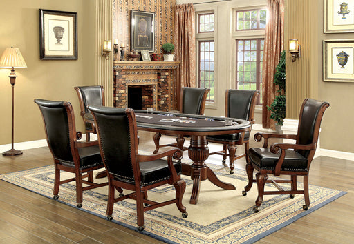 MELINA Brown Cherry 7 Pc. Dining Table Set - Premium Dining Room Set from FOA East - Just $4190.55! Shop now at Furniture Wholesale Plus  We are the best furniture store in Nashville, Hendersonville, Goodlettsville, Madison, Antioch, Mount Juliet, Lebanon, Gallatin, Springfield, Murfreesboro, Franklin, Brentwood