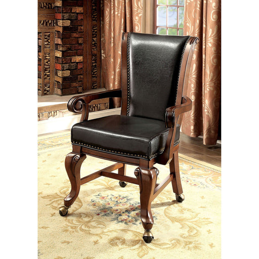 MELINA Brown Cherry/Black Arm Chair - Premium Dining Chair from FOA East - Just $842.40! Shop now at Furniture Wholesale Plus  We are the best furniture store in Nashville, Hendersonville, Goodlettsville, Madison, Antioch, Mount Juliet, Lebanon, Gallatin, Springfield, Murfreesboro, Franklin, Brentwood