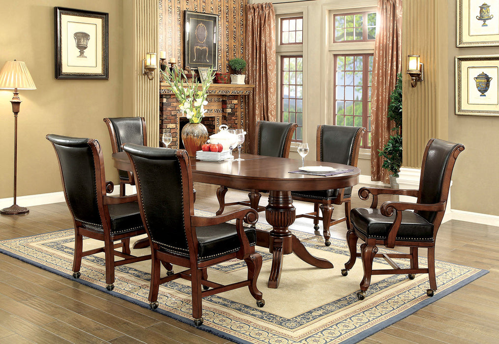 MELINA Brown Cherry Game Table - Premium Game Table from FOA East - Just $1663.35! Shop now at Furniture Wholesale Plus  We are the best furniture store in Nashville, Hendersonville, Goodlettsville, Madison, Antioch, Mount Juliet, Lebanon, Gallatin, Springfield, Murfreesboro, Franklin, Brentwood