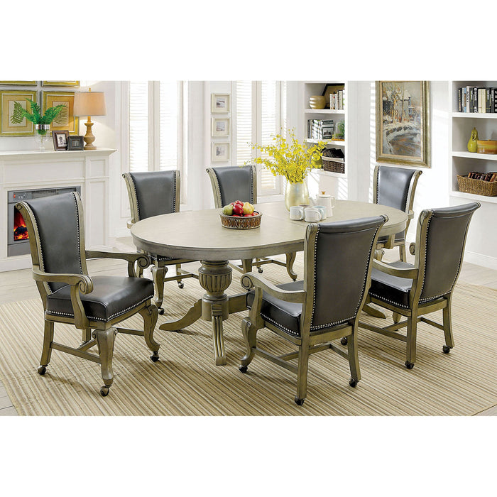 MELINA Gray Game Table - Premium Game Table from FOA East - Just $1663.35! Shop now at Furniture Wholesale Plus  We are the best furniture store in Nashville, Hendersonville, Goodlettsville, Madison, Antioch, Mount Juliet, Lebanon, Gallatin, Springfield, Murfreesboro, Franklin, Brentwood