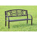 POTTER Black Patio Steel Bench - Premium Outdoor Seating from FOA East - Just $185.25! Shop now at Furniture Wholesale Plus  We are the best furniture store in Nashville, Hendersonville, Goodlettsville, Madison, Antioch, Mount Juliet, Lebanon, Gallatin, Springfield, Murfreesboro, Franklin, Brentwood