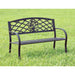 MINOT Black Patio Steel Bench - Premium Outdoor Seating from FOA East - Just $185.25! Shop now at Furniture Wholesale Plus  We are the best furniture store in Nashville, Hendersonville, Goodlettsville, Madison, Antioch, Mount Juliet, Lebanon, Gallatin, Springfield, Murfreesboro, Franklin, Brentwood