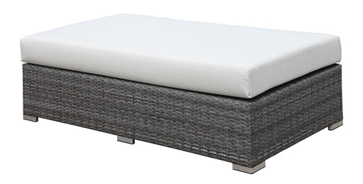 SOMANI Light Gray Wicker/Ivory Cushion Bench - Premium Outdoor Seating from FOA East - Just $466.05! Shop now at Furniture Wholesale Plus  We are the best furniture store in Nashville, Hendersonville, Goodlettsville, Madison, Antioch, Mount Juliet, Lebanon, Gallatin, Springfield, Murfreesboro, Franklin, Brentwood