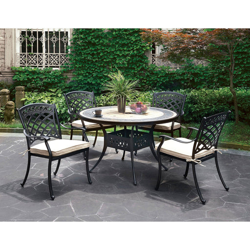 Charissa Antique Black Round Table - Premium Outdoor Accessories from FOA East - Just $1546.35! Shop now at Furniture Wholesale Plus  We are the best furniture store in Nashville, Hendersonville, Goodlettsville, Madison, Antioch, Mount Juliet, Lebanon, Gallatin, Springfield, Murfreesboro, Franklin, Brentwood