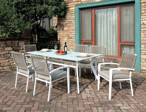 ARISHA 7 PC. Patio Dining Set - Premium Dining Room Set from FOA East - Just $1729.65! Shop now at Furniture Wholesale Plus  We are the best furniture store in Nashville, Hendersonville, Goodlettsville, Madison, Antioch, Mount Juliet, Lebanon, Gallatin, Springfield, Murfreesboro, Franklin, Brentwood