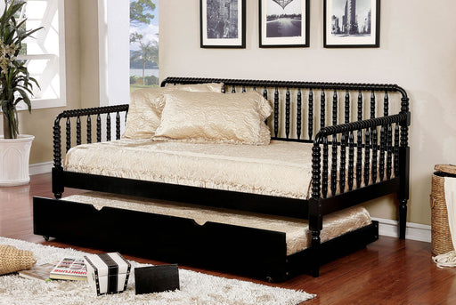 Linda Black Twin Daybed - Premium Daybed from FOA East - Just $559.65! Shop now at Furniture Wholesale Plus  We are the best furniture store in Nashville, Hendersonville, Goodlettsville, Madison, Antioch, Mount Juliet, Lebanon, Gallatin, Springfield, Murfreesboro, Franklin, Brentwood