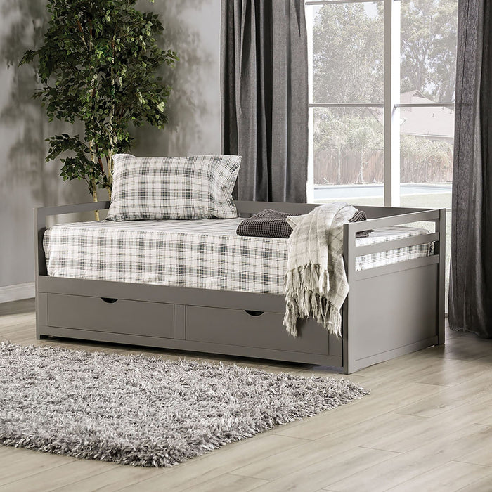 NANCY Twin Daybed w/ Extentable Trundle - Premium Daybed from FOA East - Just $655.20! Shop now at Furniture Wholesale Plus  We are the best furniture store in Nashville, Hendersonville, Goodlettsville, Madison, Antioch, Mount Juliet, Lebanon, Gallatin, Springfield, Murfreesboro, Franklin, Brentwood