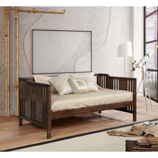 PETUNIA Dark Walnut Twin Size Daybed - Premium Daybed from FOA East - Just $610.35! Shop now at Furniture Wholesale Plus  We are the best furniture store in Nashville, Hendersonville, Goodlettsville, Madison, Antioch, Mount Juliet, Lebanon, Gallatin, Springfield, Murfreesboro, Franklin, Brentwood