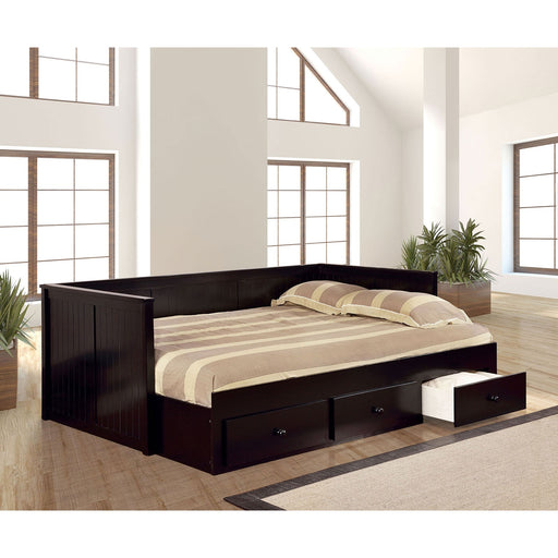 WOLFORD Black Full Size Daybed, Black - Premium Daybed from FOA East - Just $678.60! Shop now at Furniture Wholesale Plus  We are the best furniture store in Nashville, Hendersonville, Goodlettsville, Madison, Antioch, Mount Juliet, Lebanon, Gallatin, Springfield, Murfreesboro, Franklin, Brentwood