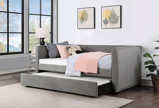 DORAN Twin Daybed w/ Trundle, Gray - Premium Daybed from FOA East - Just $631.80! Shop now at Furniture Wholesale Plus  We are the best furniture store in Nashville, Hendersonville, Goodlettsville, Madison, Antioch, Mount Juliet, Lebanon, Gallatin, Springfield, Murfreesboro, Franklin, Brentwood