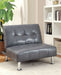 BULLE Gray Chair w/ Side Pockets On Both Sides w/ Gray - Premium Chair from FOA East - Just $185.25! Shop now at Furniture Wholesale Plus  We are the best furniture store in Nashville, Hendersonville, Goodlettsville, Madison, Antioch, Mount Juliet, Lebanon, Gallatin, Springfield, Murfreesboro, Franklin, Brentwood