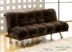 MARBELLE Futon Sofa, Dark Brown - Premium Sofa from FOA East - Just $491.40! Shop now at Furniture Wholesale Plus  We are the best furniture store in Nashville, Hendersonville, Goodlettsville, Madison, Antioch, Mount Juliet, Lebanon, Gallatin, Springfield, Murfreesboro, Franklin, Brentwood