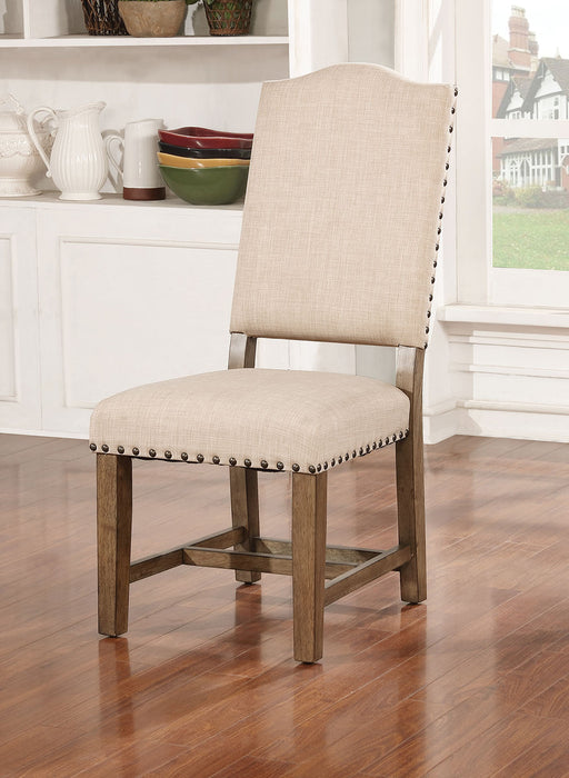 Julia Light Oak/Ivory Side Chair (2/CTN) - Premium Dining Chair from FOA East - Just $354.90! Shop now at Furniture Wholesale Plus  We are the best furniture store in Nashville, Hendersonville, Goodlettsville, Madison, Antioch, Mount Juliet, Lebanon, Gallatin, Springfield, Murfreesboro, Franklin, Brentwood