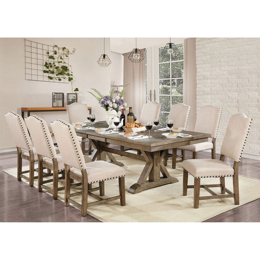 Julia Light Oak Dining Table - Premium Dining Table from FOA East - Just $865.80! Shop now at Furniture Wholesale Plus  We are the best furniture store in Nashville, Hendersonville, Goodlettsville, Madison, Antioch, Mount Juliet, Lebanon, Gallatin, Springfield, Murfreesboro, Franklin, Brentwood