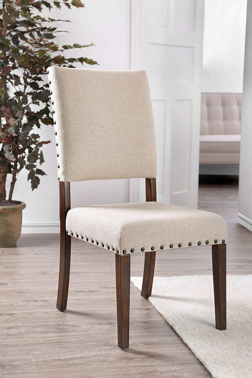Glenbrook Brown Cherry/Ivory Side Chair (2/CTN) - Premium Dining Chair from FOA East - Just $306.15! Shop now at Furniture Wholesale Plus  We are the best furniture store in Nashville, Hendersonville, Goodlettsville, Madison, Antioch, Mount Juliet, Lebanon, Gallatin, Springfield, Murfreesboro, Franklin, Brentwood