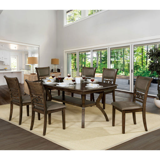 Holly Satin Walnut Dining Table - Premium Dining Table from FOA East - Just $368.55! Shop now at Furniture Wholesale Plus  We are the best furniture store in Nashville, Hendersonville, Goodlettsville, Madison, Antioch, Mount Juliet, Lebanon, Gallatin, Springfield, Murfreesboro, Franklin, Brentwood