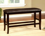 WOODSIDE II Dark Cherry/Espresso Counter Ht. Bench - Premium Bench from FOA East - Just $142.35! Shop now at Furniture Wholesale Plus  We are the best furniture store in Nashville, Hendersonville, Goodlettsville, Madison, Antioch, Mount Juliet, Lebanon, Gallatin, Springfield, Murfreesboro, Franklin, Brentwood