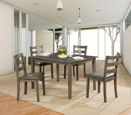 Marcelle Gray Dining Table Set - Premium Dining Room Set from FOA East - Just $514.80! Shop now at Furniture Wholesale Plus  We are the best furniture store in Nashville, Hendersonville, Goodlettsville, Madison, Antioch, Mount Juliet, Lebanon, Gallatin, Springfield, Murfreesboro, Franklin, Brentwood