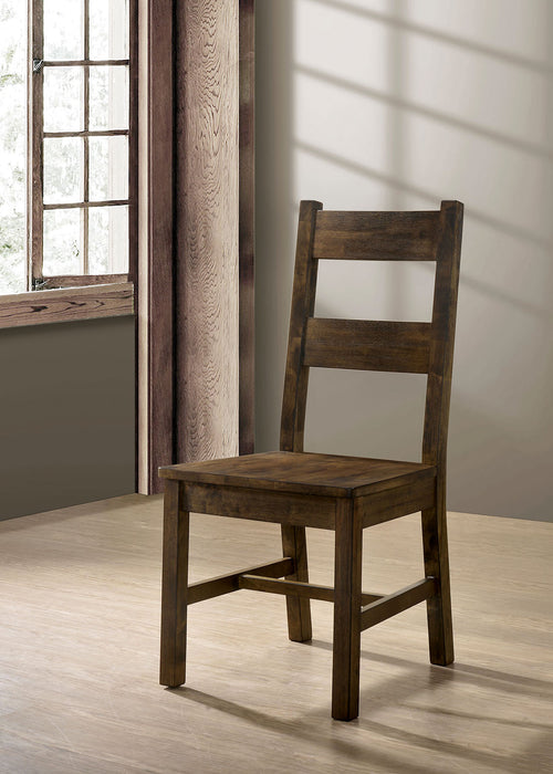 Kristen Rustic Oak Side Chair (2/CTN) - Premium Dining Chair from FOA East - Just $235.95! Shop now at Furniture Wholesale Plus  We are the best furniture store in Nashville, Hendersonville, Goodlettsville, Madison, Antioch, Mount Juliet, Lebanon, Gallatin, Springfield, Murfreesboro, Franklin, Brentwood