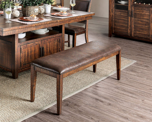 Wichita Light Walnut Bench - Premium Bench from FOA East - Just $165.75! Shop now at Furniture Wholesale Plus  We are the best furniture store in Nashville, Hendersonville, Goodlettsville, Madison, Antioch, Mount Juliet, Lebanon, Gallatin, Springfield, Murfreesboro, Franklin, Brentwood