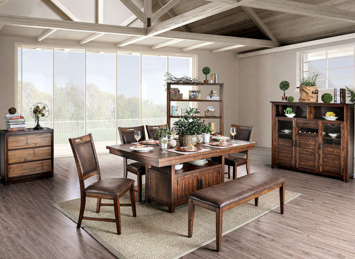 Wichita Light Walnut Dining Table - Premium Dining Table from FOA East - Just $840.45! Shop now at Furniture Wholesale Plus  We are the best furniture store in Nashville, Hendersonville, Goodlettsville, Madison, Antioch, Mount Juliet, Lebanon, Gallatin, Springfield, Murfreesboro, Franklin, Brentwood