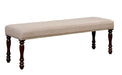 HOLCROFT Antique Cherry/Beige Bench - Premium Bench from FOA East - Just $189.15! Shop now at Furniture Wholesale Plus  We are the best furniture store in Nashville, Hendersonville, Goodlettsville, Madison, Antioch, Mount Juliet, Lebanon, Gallatin, Springfield, Murfreesboro, Franklin, Brentwood
