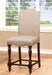 HURDSFIELD Antique Cherry/Beige Counter Ht. Chair (2/CTN) - Premium Dining Chair from FOA East - Just $280.80! Shop now at Furniture Wholesale Plus  We are the best furniture store in Nashville, Hendersonville, Goodlettsville, Madison, Antioch, Mount Juliet, Lebanon, Gallatin, Springfield, Murfreesboro, Franklin, Brentwood