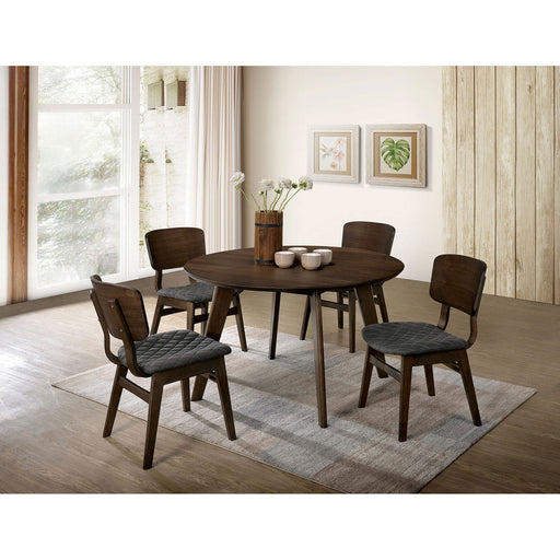 Shayna Gray Walnut 5 Pc. Dining Table Set - Premium Dining Room Set from FOA East - Just $869.70! Shop now at Furniture Wholesale Plus  We are the best furniture store in Nashville, Hendersonville, Goodlettsville, Madison, Antioch, Mount Juliet, Lebanon, Gallatin, Springfield, Murfreesboro, Franklin, Brentwood