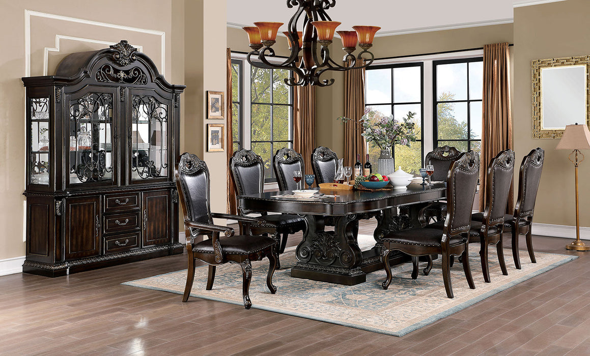 LOMBARDY 7 Pc. Dining Table Set (2AC+4SC) - Premium Dining Room Set from FOA East - Just $3309.15! Shop now at Furniture Wholesale Plus  We are the best furniture store in Nashville, Hendersonville, Goodlettsville, Madison, Antioch, Mount Juliet, Lebanon, Gallatin, Springfield, Murfreesboro, Franklin, Brentwood