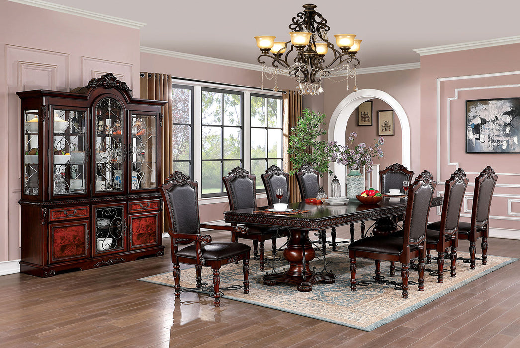 PICARDY 7 Pc. Dining Table Set (2AC+4SC) - Premium Dining Room Set from FOA East - Just $3589.95! Shop now at Furniture Wholesale Plus  We are the best furniture store in Nashville, Hendersonville, Goodlettsville, Madison, Antioch, Mount Juliet, Lebanon, Gallatin, Springfield, Murfreesboro, Franklin, Brentwood